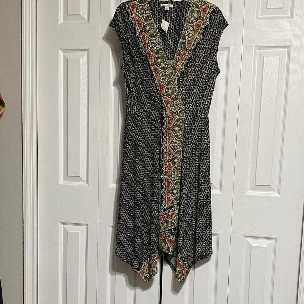 Cato black print dress size LARGE